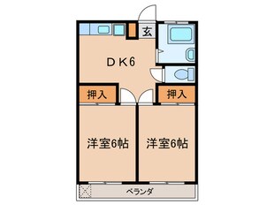 サニーコート府中中河原の物件間取画像